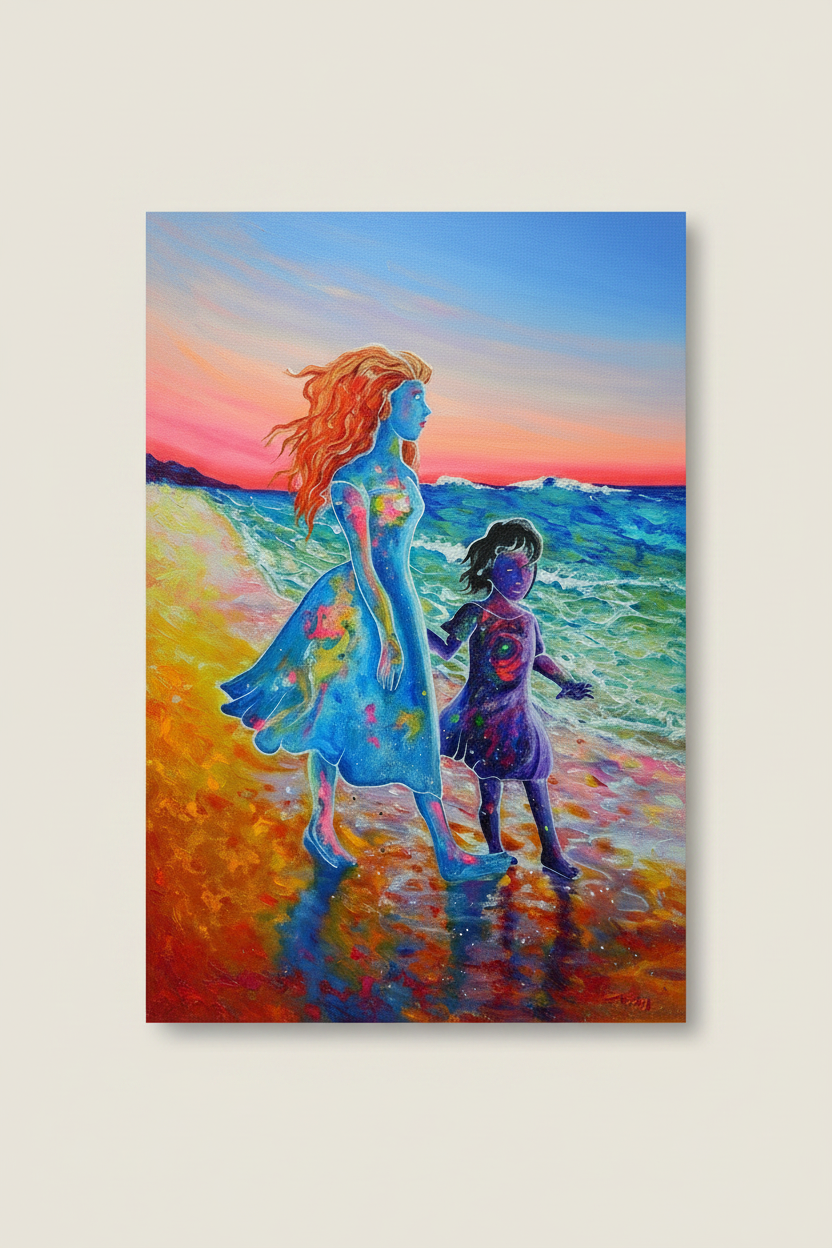 Beach Walk Painting